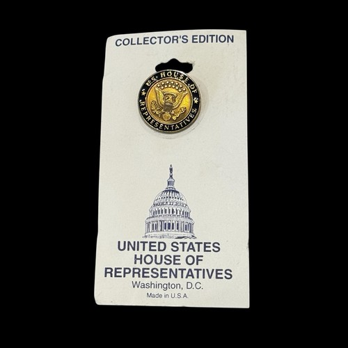Prendedor Solapa Azul Edición Coleccionista Cámara de Representantes de Estados Unidos Original Hecho en EE. UU. - Imagen 2 de 7