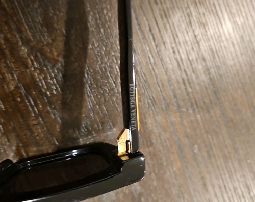 Bottega Veneta BV1212S 001 Black Women's Sunglasses No Scratches - Picture 5 of 6