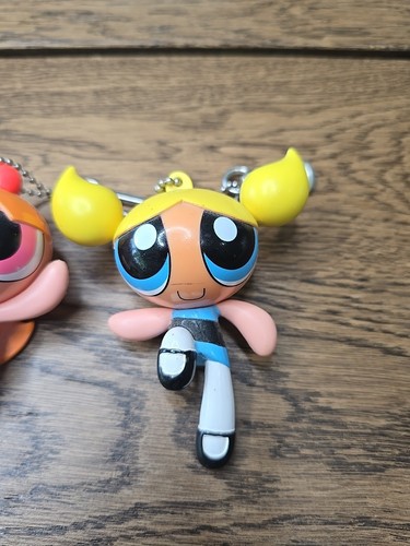 The Powerpuff Girls Bubbles Blossom Keychain The Cartoon Network Vintage 1999 - Picture 3 of 14