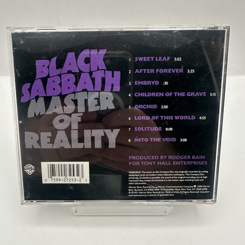 Black Sabbath Master Of Reality + Paranoid CD Vintage Early Release Tested Works - Picture 5 of 13