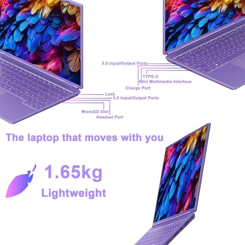 HUQPPQ 16 Inch Gaming Laptop, Celeron N5095 (Up to 2.9GHz),12GB RAM 512GB SSD - Picture 7 of 8