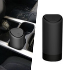 Pack-1 Car Trash Can with Lid, 2.5" X 6.2" Silicone Portable Waterproof Small Tr