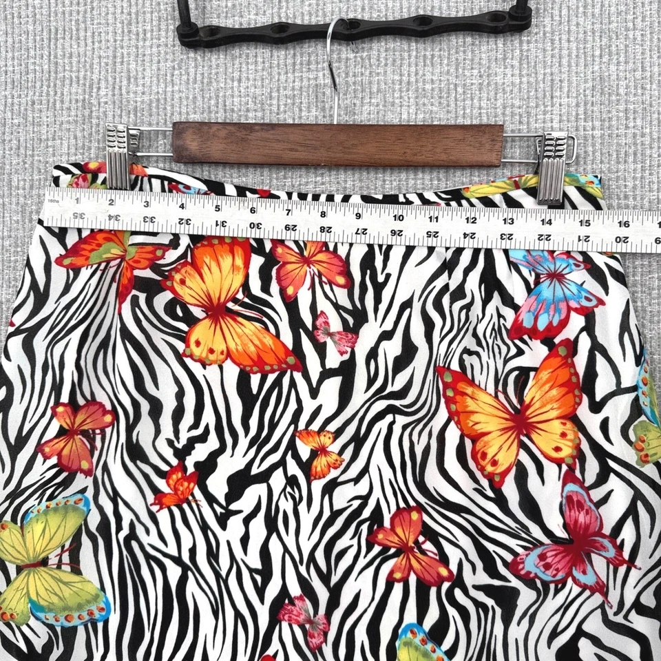 复古 Le 西装裙围巾套装斑马蝴蝶褶皱尺寸 10P 童话 Y2K Whimsigoth — 第 4/4 张图片