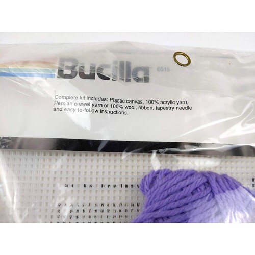 Easter Mrs. Bunny Family Bucilla Plastic Canvas Craft Kit NIP, Vintage Decor - Picture 8 of 9