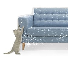 Plastic Couch Cover Clear Vinyl Heavy Duty Cat Scratch Protector Water Resistant
