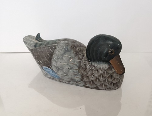 Old Vintage Marble Painted Duck, Collectable - Picture 2 of 3