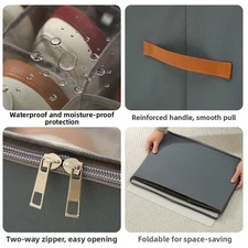 Shoe Storage Box Foldable with Lid Multiple Compartments for Closet Use