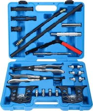 Overhead Valve Spring Compressor Valve Stem Seal Installer Remover Tool Kit