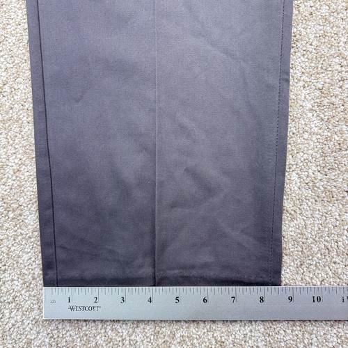 NEU Haggar Premium bügelfrei khaki Pfannen Herren Größe 34x30 grau erweiterbare Taille - Bild 7 von 13