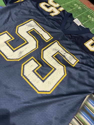 Vintage San Diego Chargers Junior Seau Logo Athletic Football Jersey NFL Sz L - Picture 2 of 3
