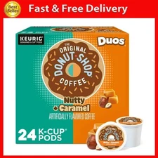 The Original Donut Shop, Duos Nutty + Caramel Medium Roast K-Cup Coffee Pods, 24