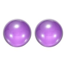 Clear Purple Acrylic Contact Juggling Ball - 40mm 2 Pack