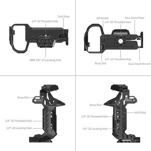 SmallRig "Black Mamba" Cage for Panasonic S1R II / S1 II / S1 IIE 5502 - Picture 4 of 8