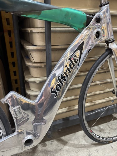 Vintage Softride Polished Aluminum Bike Bicycle Frame - Made in USA - Soft Ride - Bild 4 von 13