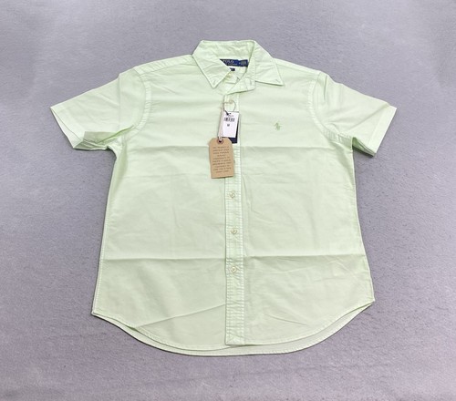 Polo Ralph Lauren Shirt Mens Medium Green Button Down Classic Fit Oxford