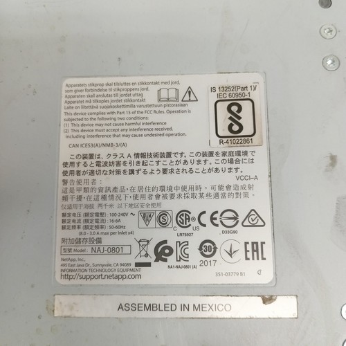 NetApp Expansion Array NAJ-0801 - 3x PSU No HDD - Picture 6 of 6