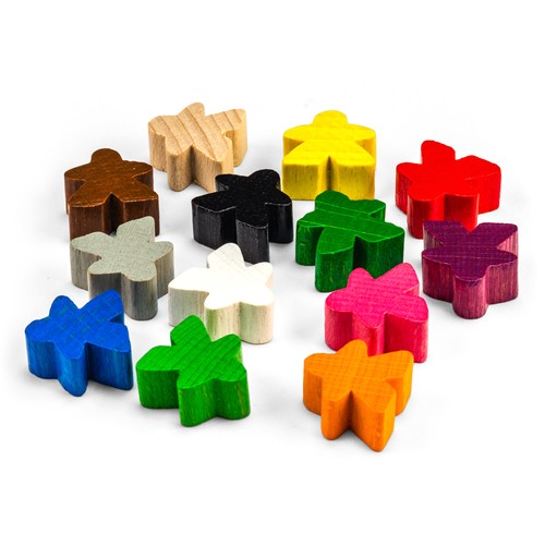 Ricambi Carcassonne Singoli Personaggi in Legno Pietre da Gioco Personaggi in Legno - Foto 3 di 14