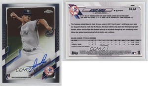 2021 Topps Chrome Rookie Auto Albert Abreu #RA-AA Auto RC