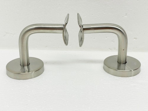 2 juegos de soportes de pared de barandilla para escalera de mano soporte de barandilla de acero inoxidable - Imagen 2 de 6