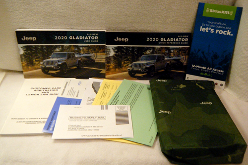 2020 Jeep GLADIATOR Owners Manual USER GUIDE NEW CONDITION *FAST MEDIA SHIP* - Picture 2 of 3