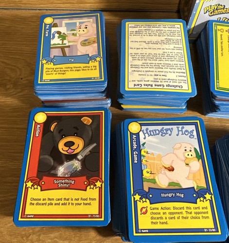 WEBKINZ TRADING CARD'S Series 1 Challenge Action Food Items Over 700 Cards - Picture 4 of 9