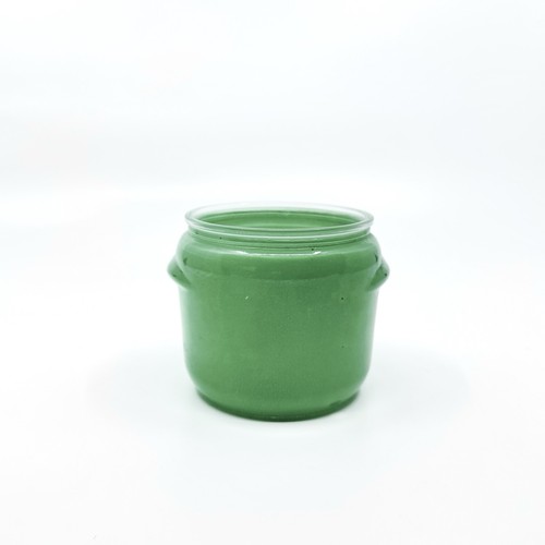 Vintage 1950s Aqua Turquoise Glasbake Walker’s Honey Whip Bean Crock-Style Jar - Picture 2 of 9