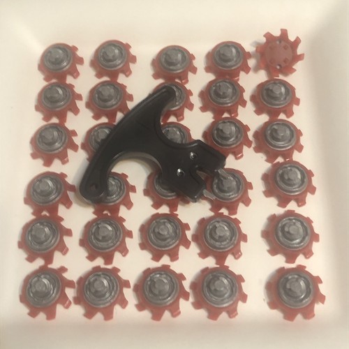 30 Lot With Tool Tri-Lok System Golf Spikes Cleats Fast Twist Shoes For Foot-joy - Picture 2 of 7