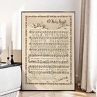 Holy Night Christmas Vintage - Christmas Carols Carroll Sheet Music Poster Wall