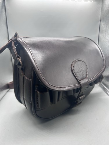 Ammo Bag Top Cowhide Leather hunting 120 Cartridges Holder Shooting Quality!!! - Picture 10 of 18