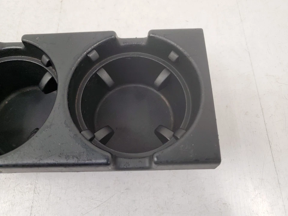 ✅ 01-06 OEM BMW E46 M3 325 330 consola central delantera portavasos negro * Foto 3 de 4