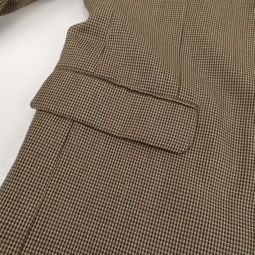 Jos A Bank "Gordon" Medium Brown Houndstooth Wool Blazer Sport Coat Jacket 44R - Picture 11 of 15