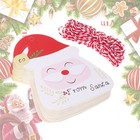  100 Pcs Christmas Party Decoration Santa Pendant Tag Decorations