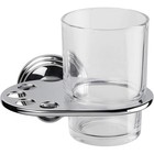 Croydex Westminster Bathroom Tumbler Holder Chrome White Ceramic Toothbrush Cup