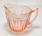 Vintage Jeannette Glass Pink Adam 9oz Creamer - Depression