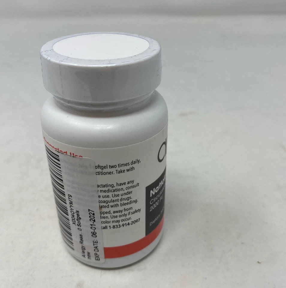 Allergy Research Group Natokinase 100 mg - 60 cápsulas blandas frasco blanco Foto 3 de 4