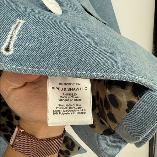 Veronica Beard Miller Dickey Jacke in blau Chambray Gr. 12 - Bild 11 von 11
