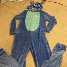 Disney Stitch Sleepsuit BodySuit One Piece Adult Costume Pajamas Size M 8-10 