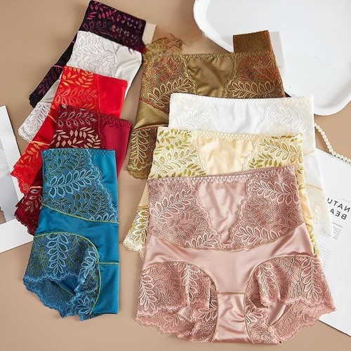 Ladies High Waist Tummy Control Panties Lace Seamless Lift Hip Shaping Underwear - Picture 8 of 19