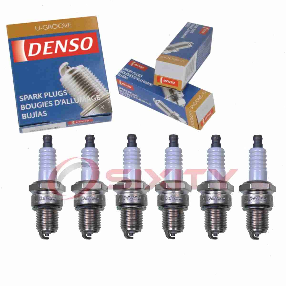6 pc DENSO 3201 Standard U-Groove Spark Plugs for W16EPR-U11 MS851417 ul
