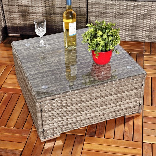 Poly Rattan Lounge Gartenmöbel Möbel Sitzgarnitur Gartengarnitur Sitzgruppe XXL - Bild 6 von 14