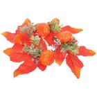 Gefälschte Kürbiskranz Kerzenring Girlande Weihnachtsweinflaschenkranz