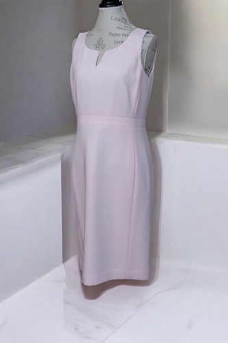 Casual Corner Light Pink Sheath Sleeveless Midi Dress Size 10 - Picture 9 of 11