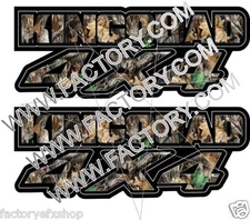 King Quad 4x4 Camo Gas Tank Graphics Decal Sticker Atv Kingquad 750 300 plastic
