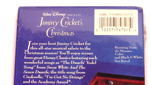 Jiminy Cricket’s Christmas (1983) VHS Animated Walt Disney - Picture 3 of 5