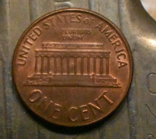 Choice to Gem! 1968-S Cent 1c with S/S and Rim Lettering Errors. (#9159) - Picture 2 of 3