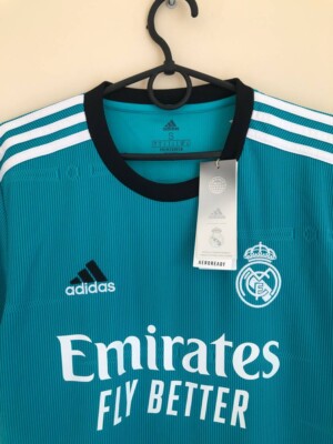 希少❗️Real Madrid adidas ネイビーシャツ XL Real Madrid 2021 2022 BENZEMA #9 Third Jersey Shirt Soccer