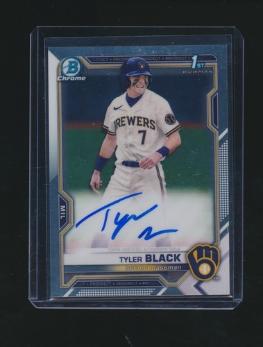 TYLER BLACK 2021 BOWMAN CHROME 1ST RC AUTO #CDA-TB