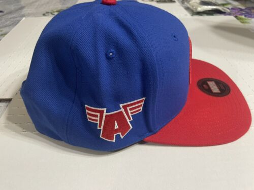 Captain America Marvel Snapback Lids Exclusive Royal Blue Red - Picture 2 of 6