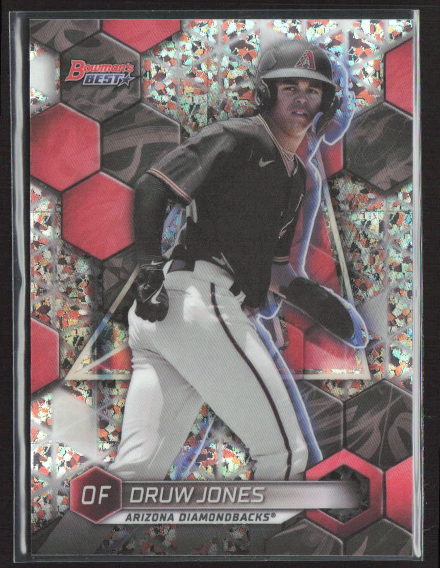 2023 Bowman's Best #TP-8 Druw Jones Top Prospects Mini-Diamond Refractors #/299