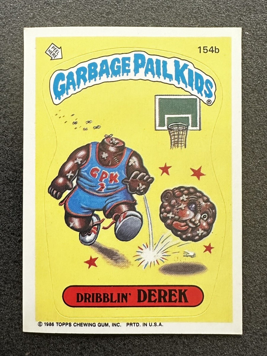 1986 Topps Garbage Pail Kids #164b Dribblin' Derek | eBay